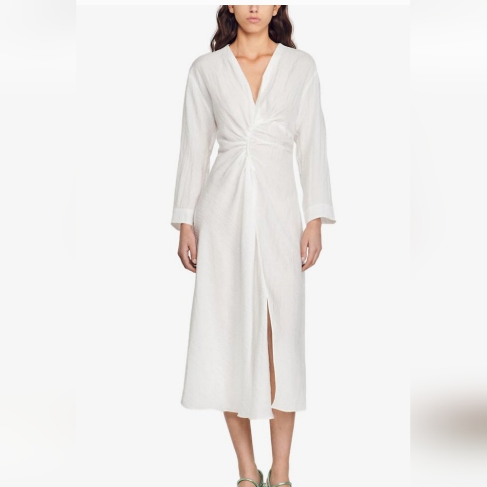 sandro vendome white dress